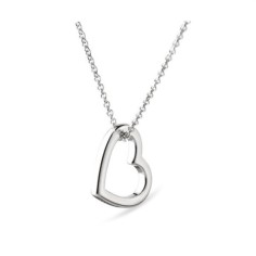 Halskette Love Stories Heart Silber von Jeberg Jewellery