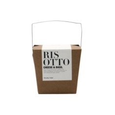 Risotto mit Käse und Basilikum