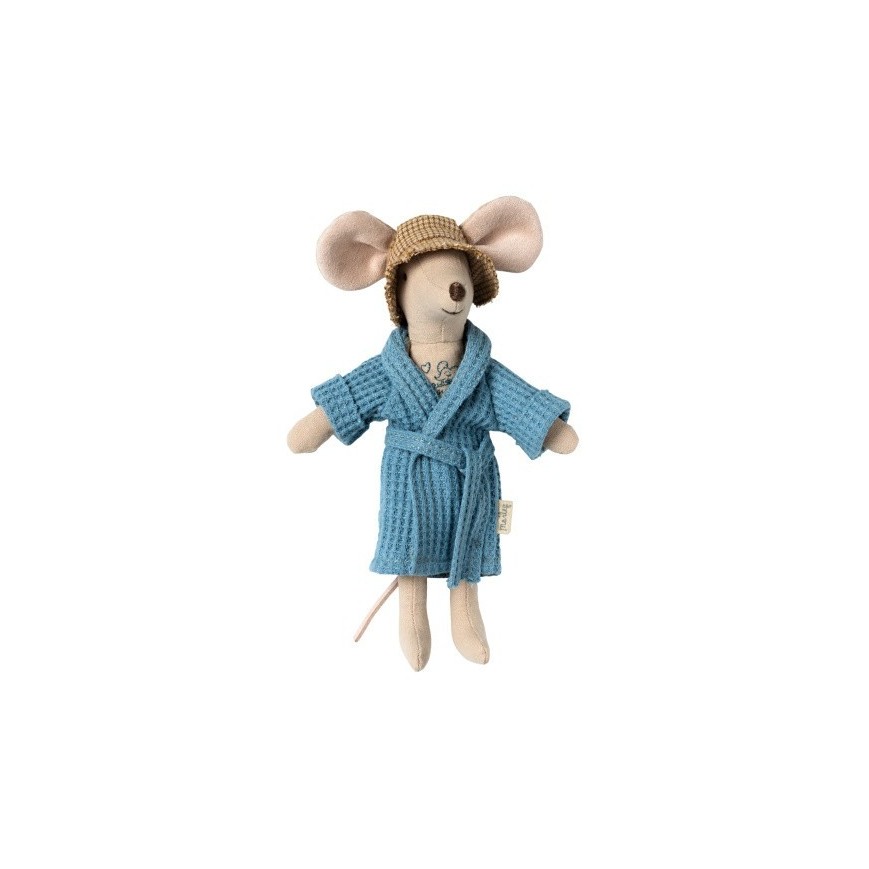 Bademantel- Papa Maus, in blau von Maileg