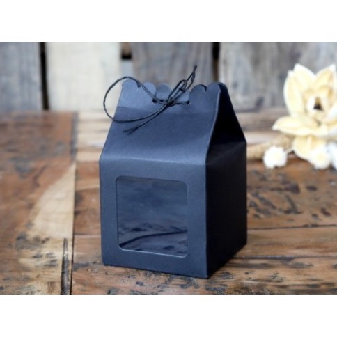 Geschenktüte mit gewelltem Rand  Schwarz von Chic Antique