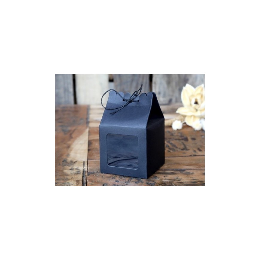 Geschenktüte mit gewelltem Rand  Schwarz von Chic Antique