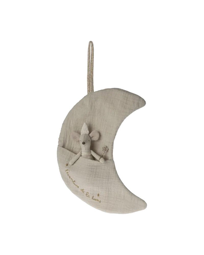 Mond mit Stickerei, Ansicht 2