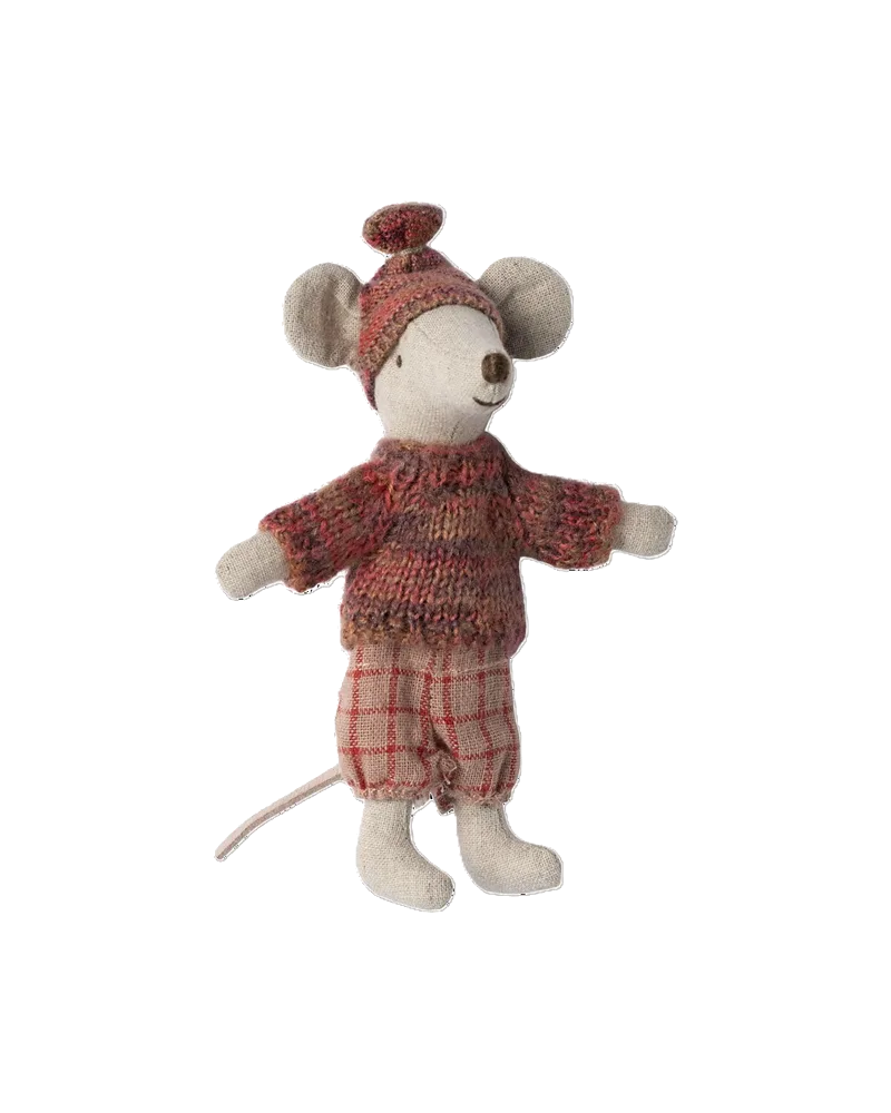 Wintermaus mit Skiset, Ansicht 3