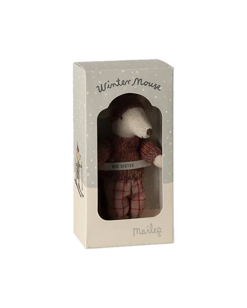 Wintermaus mit Skiset, Ansicht 4