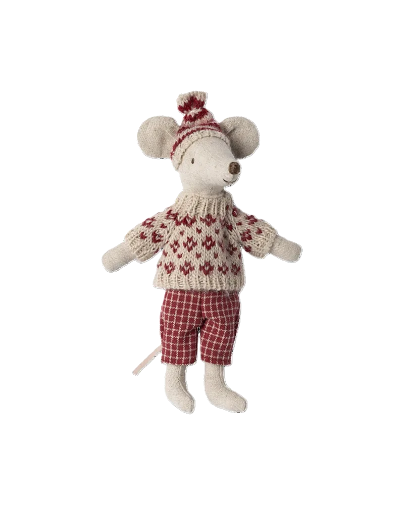 Wintermaus mit Skiset, Ansicht 2
