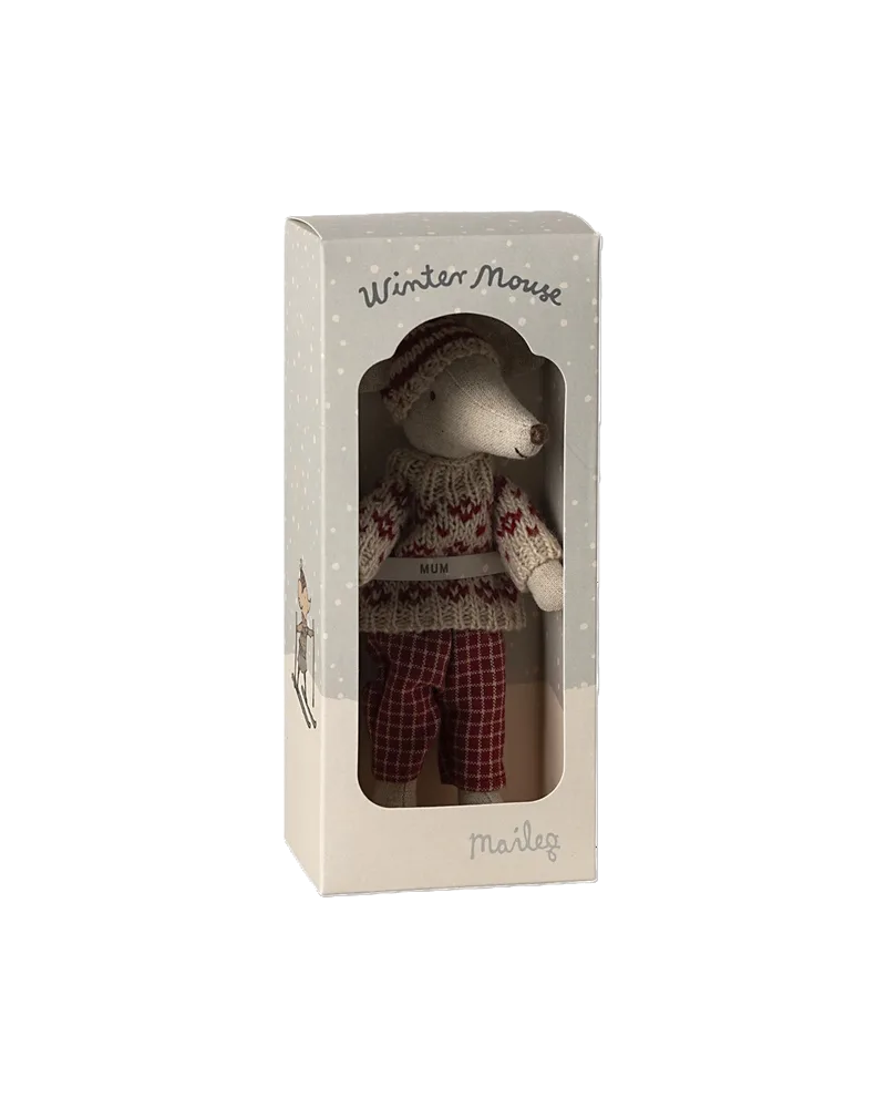Wintermaus mit Skiset, Ansicht 3