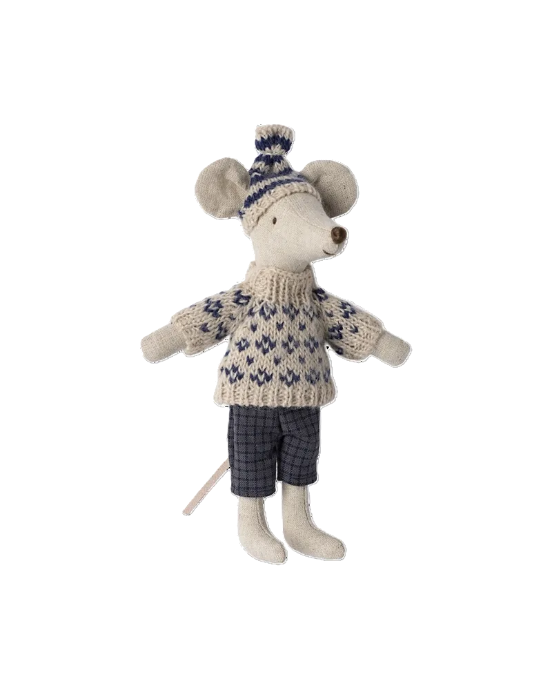 Wintermaus mit Skiset, Ansicht 3
