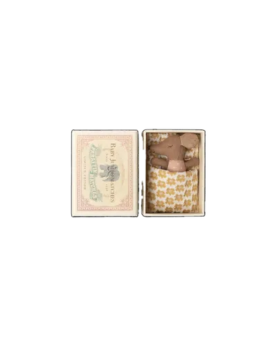 Schläfrige Babymaus in Matchbox von Maileg