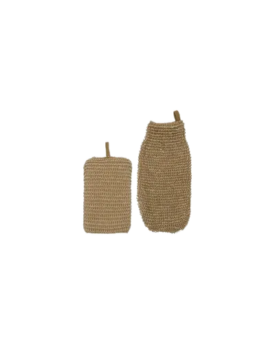 Schwamm und Peelinghandschuh Jute von Meraki