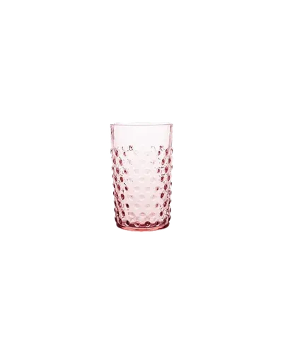Trinkglas HOBNAIL rosa von Anna von Lipa