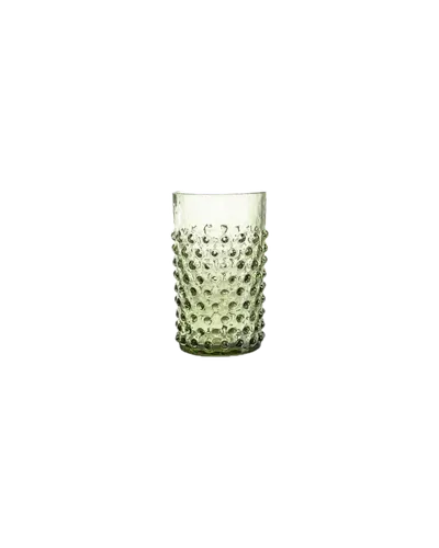 Trinkglas HOBNAIL olive von Anna von Lipa