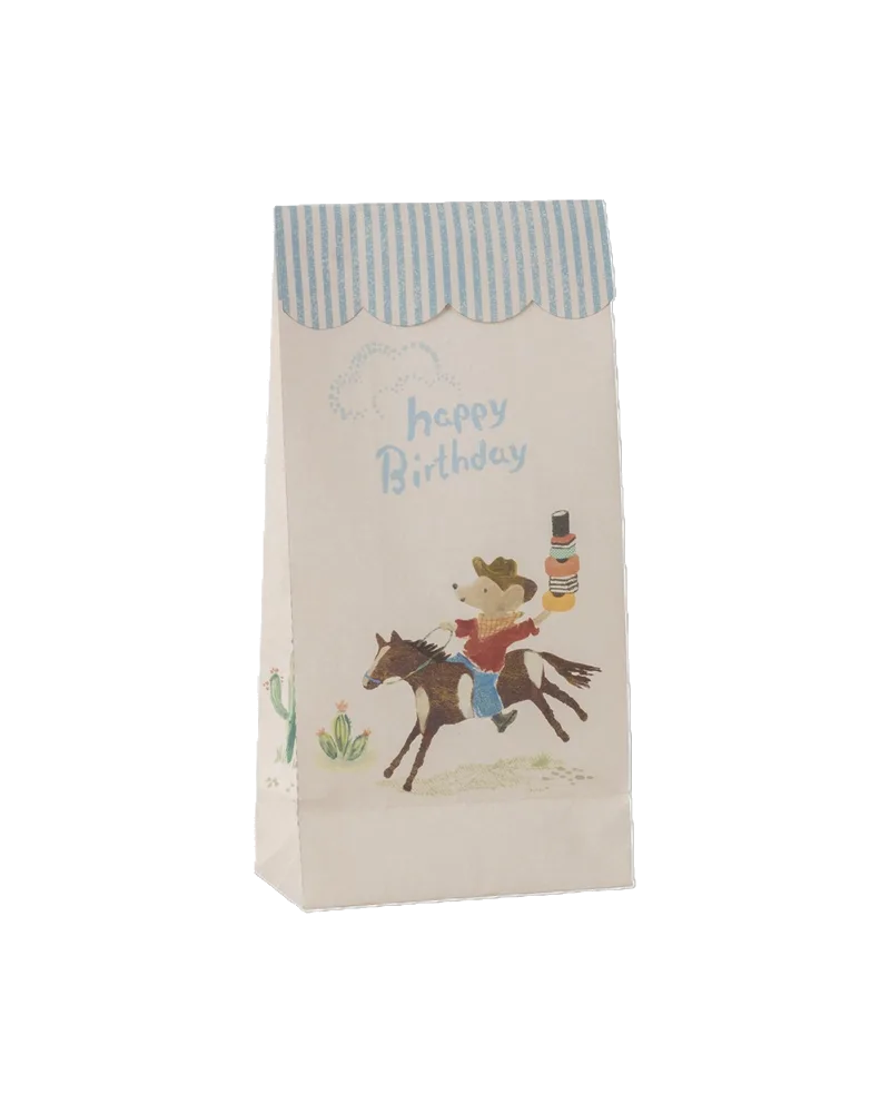 Geschenktüte Happy Birthday Cowboy, Ansicht 2