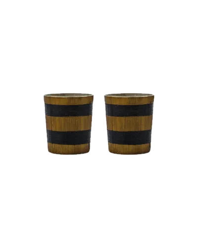 Teelichtglas Stripe von House Doctor