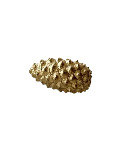 Tannenzapfen Gold