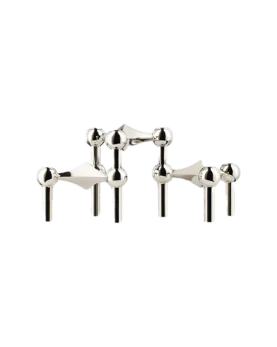 Nagel Kerzenhalter Chrom Set von Stoff Nagel