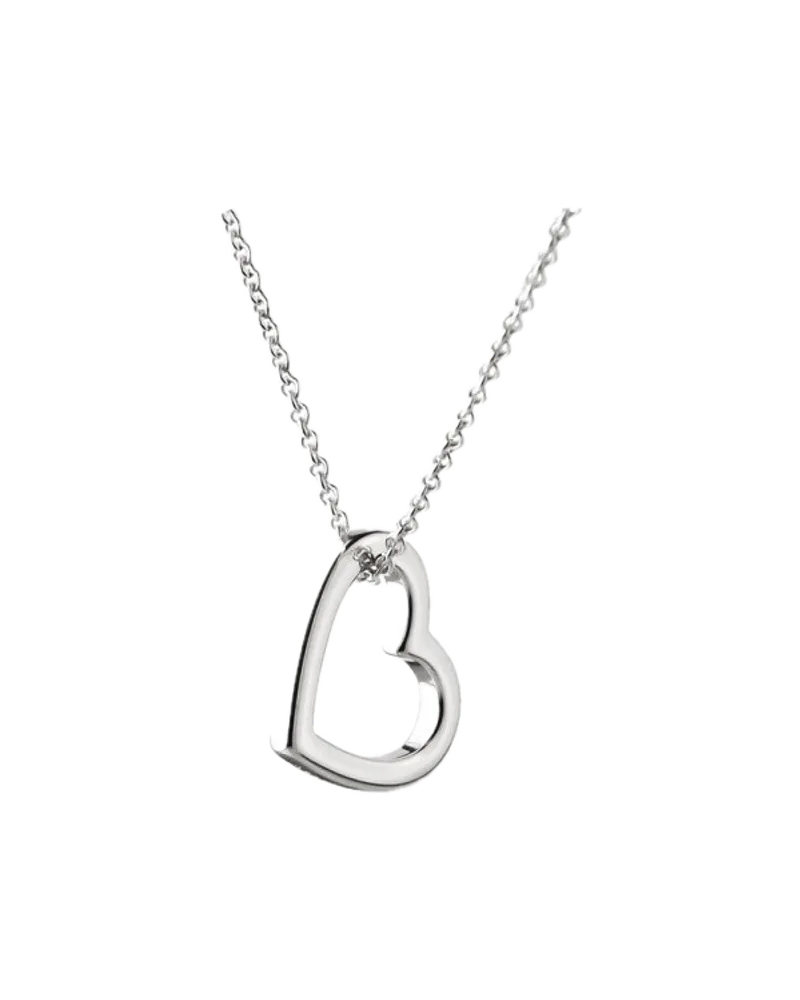 Halskette Love Stories Heart Silber von Jeberg Jewellery