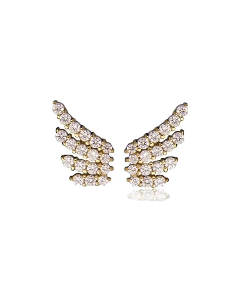 Ohrstecker Shooting Star Pavé von Jeberg Jewellery