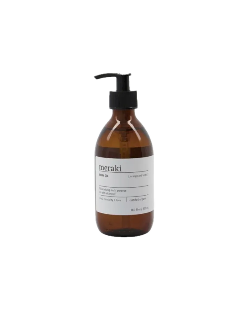 Bio Körperöl Orange und Herbs von Meraki