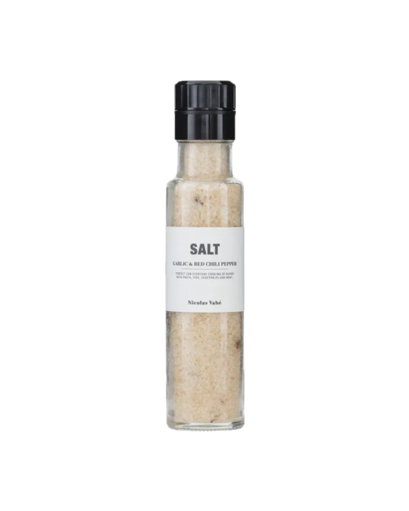 Salz Knoblauch und roter Chili Pfeffer von Nicolas Vahé